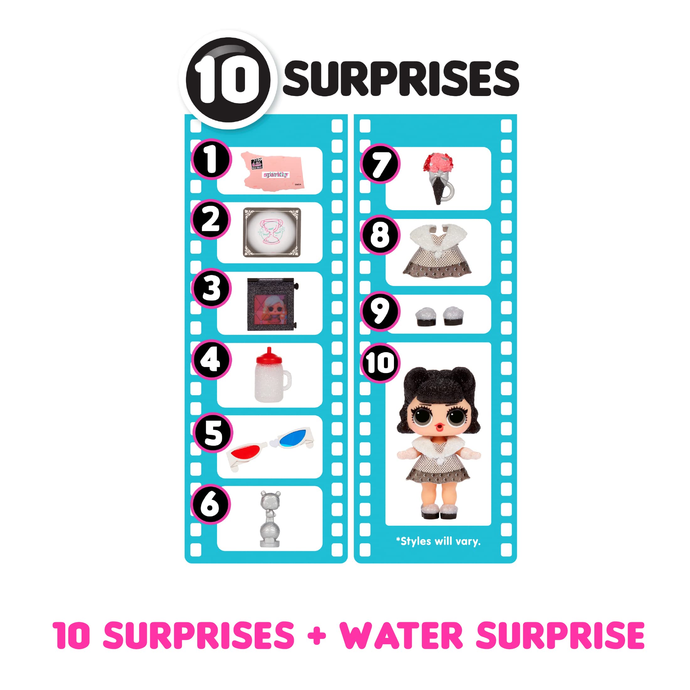 LOL Surprise Movie Magic Dolls with 10 Surprises Including Limited Edition Doll, Film Scenes, Movie Prop Accessories, Color Change – Collectible Gift for Kids, Toys for Girls Boys Ages 4 5 6 7+ Years