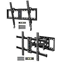 PERLESMITH UL Listed TV Mount for 37-82 inch TVs up to 132 lbs Max VESA 600x400mm PSLTK1, Full Motion TV Wall Mount for 37-82 inch TVs up to 132 lbs, Max VESA 600x400mm PSLFK1