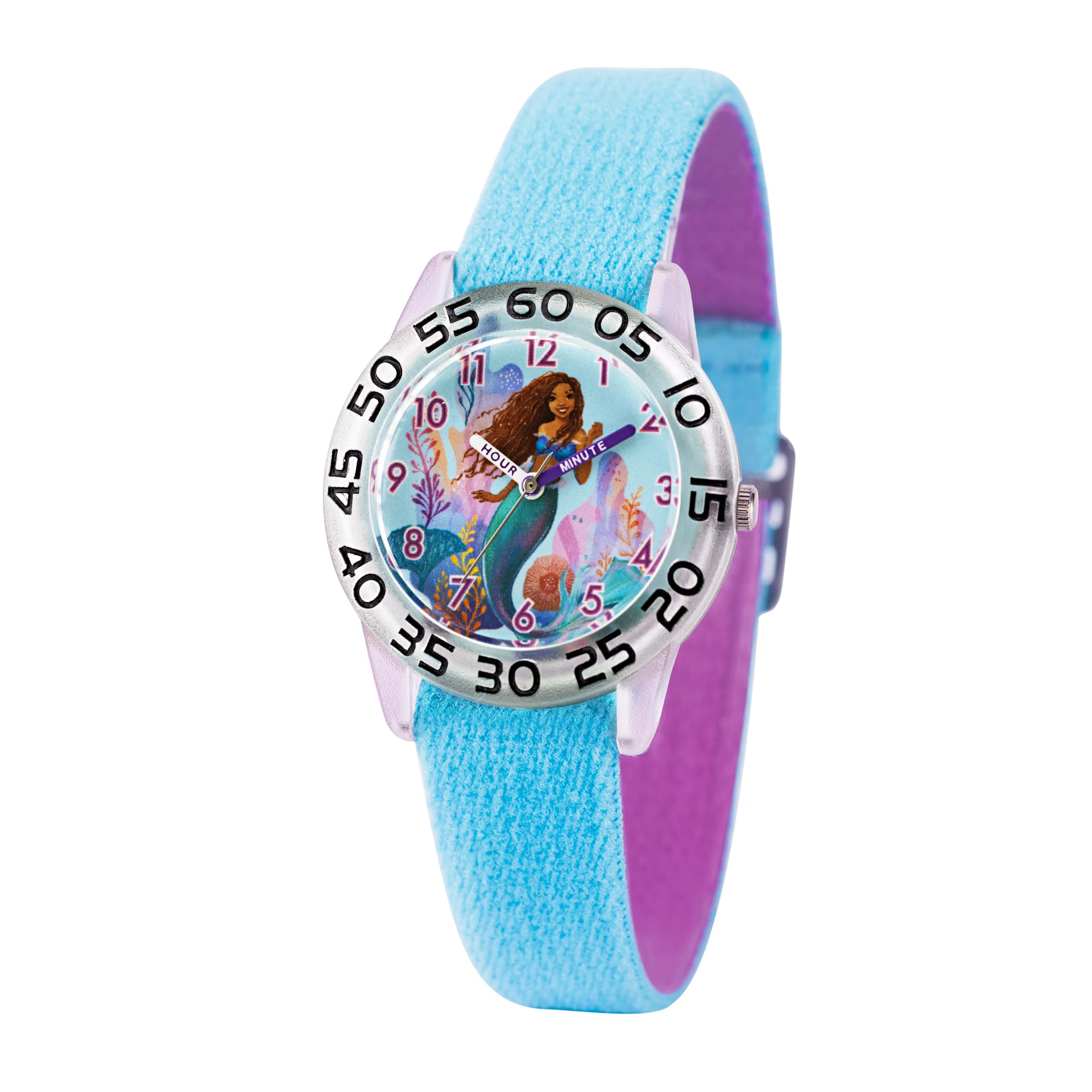 Disney The Little Mermaid Live Action Kids' Time Teacher Analog Quartz Watch