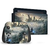 Officially Licensed Hogwarts Legacy Key Art Graphics Vinyl Sticker Gaming Skin Decal Cover Compatible with Nintendo Switch Console & Dock & Joy-Con Controller Bundle