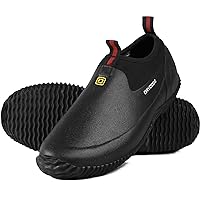 D DRYCODE Mens Garden Shoes, Waterproof Rubber Shoes with 4.5mm Neoprene, Womens Rain Boots Outdoor for Lawn Care, Gardening and Yard Work, Size 6-13