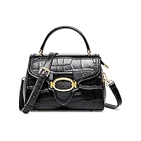 Women Genuine Leather Satchel Classic Crocodile Print Designer Mom Handbag Ladies Elegant Large Capacity Shoulder Bags