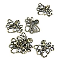 30 Pieces Schmuckset Vintage Pendentif Jewelry Making Supply Charms Findings Bronze Tone B2TA3 Octopus