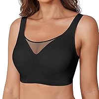 Bras for Women No Underwire Wireless Push up Bra with Soft Support Comfort Seamless Full Coverage Bras with Bra Extender