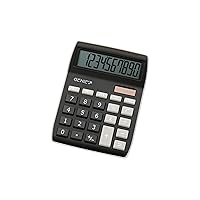 840 BK 10 Digit Desktop Calculator, Dual Power (Solar and Battery), Compact Design, Black
