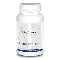 Biotics Research Evening Primrose Oil Potent Gamma Linolenic Acid GLA Source, Linoleic Acid, Healthy and Balanced Body Response, Cardiovascular, Neurological, Skin, Women’s Health. 100 Softgels
