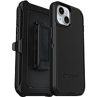 OtterBox Defender Case for iPhone 15 / iPhone 14 / iPhone 13, Shockproof, Drop Proof, Ultra-Rugged, Protective Case, 5X Tested to Military Standard, Black