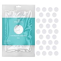 500pcs Cotton Filter (11mm) by Project E Beauty | Microdermabrasion Replacement Filters | Round Filtering Pads | Facial Vacuum Filters Accessories | Vacuum Peeling | Blackhead Removal | White