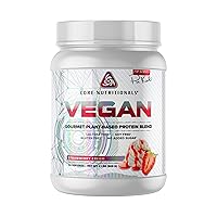 Core Nutritionals Platinum Vegan Gourmet Plant-Based Protein Blend 29 Servings (Strawberry Cream)