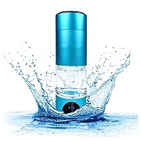 Hydrogen Water Bottle Water Ionizer,6000PPB Hydrogen Water Generator, Screen, Hydrogen Water Health Cup, Home Office Travel Use (Color : Blue)