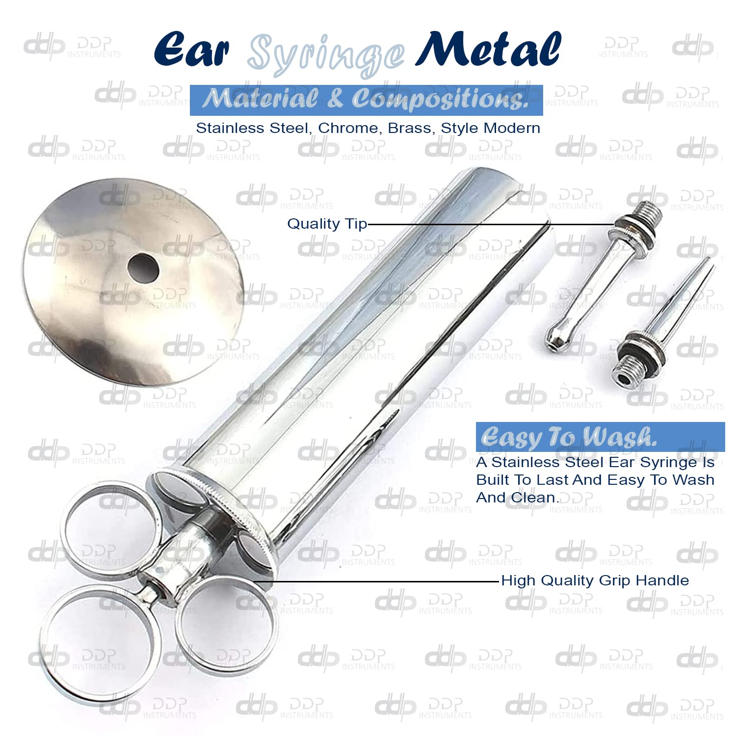 DDP Ear Syringe Metal 4 OZ.