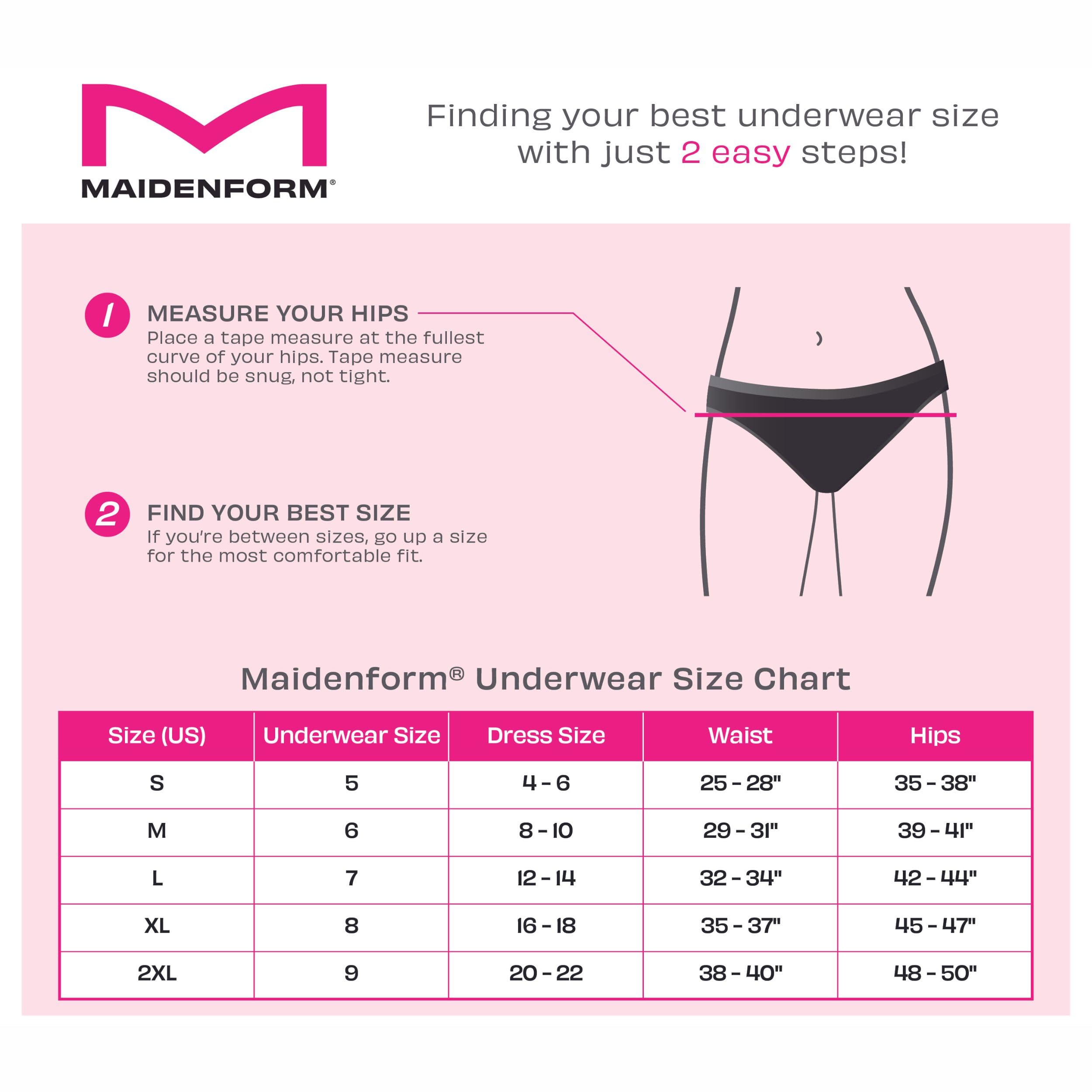 Maidenform Women's Microfiber Boyshort Panty Pack, One Fab Fit Boyshort Panties With Lace, 3-pack