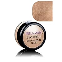 Bella Mari Natural Mineral Eyeshadow, Oriental Beige (Pearl); 0.1oz
