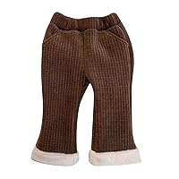 6t Leggings Girls Pack Cotton Knitted Fleece Lined Leggings Stretchy Basic Ankle Length Pants for Winter Pants