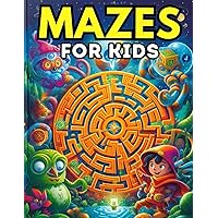 Mazes For Kids Ages 8-12: Maze workbooks for kids, Mazes with Increasing Difficulty Levels, Solutions Included., Over 100 Mazes, (Maze Activity Books for Kids)