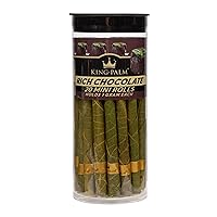 King Palm Mini Flavored Cones - (20 Rolls Total) - Natural Pre Roll Palm Leafs - All Natural Cones - Corn Husk Filter - Squeeze & Pop Pre Rolls - Organic Flavored Pre Rolled Cones (Chocolate)