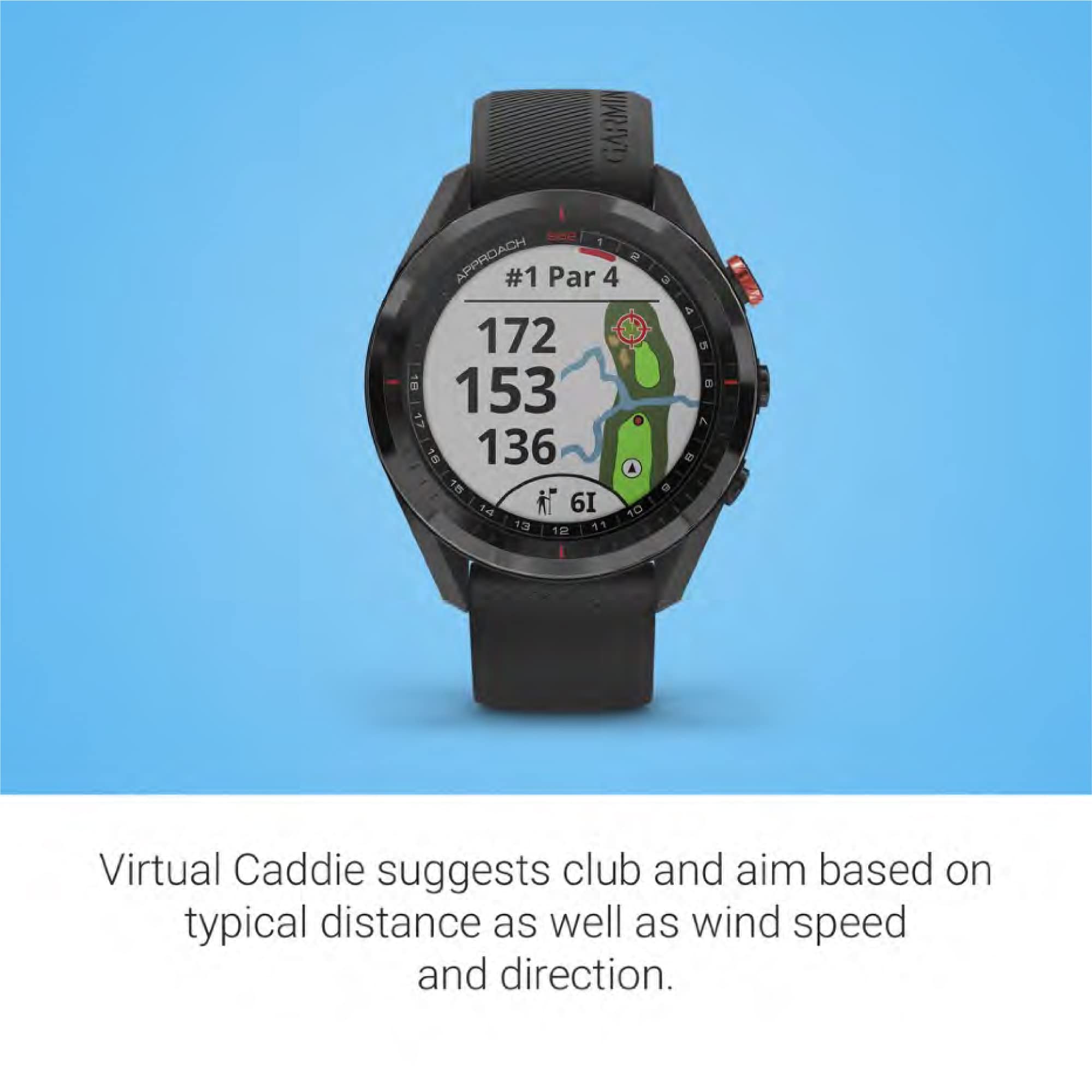 Garmin Approach S62, Premium Golf GPS Watch, Built-in Virtual Caddie