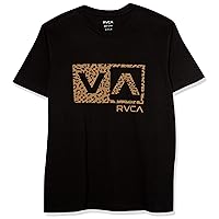 RVCA Boys' Fall Short Sleeve Standard Graphic Tee Shirt, Black, Small