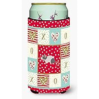 Caroline's Treasures CK5451TBC Japanese Mouse Love Tall Boy Hugger, Red Can Cooler Sleeve Hugger Machine Washable Drink Sleeve Hugger Collapsible Insulator Beverage Insulated Holder