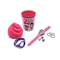 Accutime LOL Surprise! Pink Kid's Digital Watch Sets with Purple Extra Strap