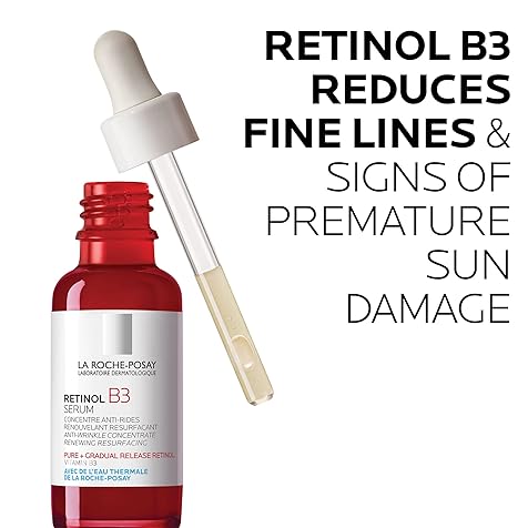 Pure Retinol Face Serum with Vitamin B3. Anti Aging Face Serum for Lines, Wrinkles & Premature Sun Damage to Resurface & Hydrate. Suitable for Sensitive Skin, 1.0 Fl. Oz