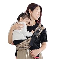GOOSEKET Toddler Sling Special/Baby Carrier/Compact Hipseat/Infants to 44 lbs Toddlers/Cotton Fabric (Brown Leopard)…