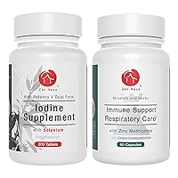 Iodine and Immune Bundle - 12.5 mg Iodine Complex with The Immune and Respiratory Support Formula