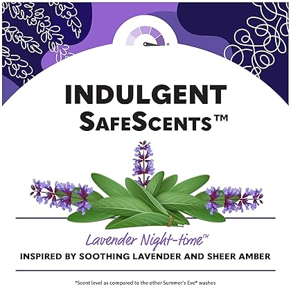 Summer's Eve Lavender Night-time Daily Refreshing All Over Feminine Body Wash, Removes Odor, pH balanced, 12 fl oz