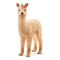 Schleich bayala Mythical Baby Llama Unicorn Figurine - Rainbow Love Unicorn Mare Llama with Glitter and Rhinestone Details, Highly Durable Fairy Animal Toy for Boys and Girls, Gift for Kids Ages 5+
