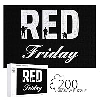 R.E.D Remember Everyone Deployed Red Friday 1 200 PCS Wooden Puzzle Colorful DIY Picture Puzzles Home Decoration Creative Gifts