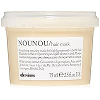 Davines NOUNOU Hair Mask, Nourishing And Repairing Treatment For Bleached, Permed Or Relaxed Hair, Add Shine Weightlessly