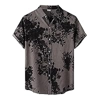 Hawaiian Shirts for Men Funny Unisex Button Up Shirt Casual T Shirt Lightweight Polo 3Xlt Tshirts for Men Big and Tall