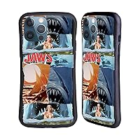 Head Case Designs Officially Licensed Jaws Collage Art Graphics Hybrid Case Compatible with Apple iPhone 13 Pro Max