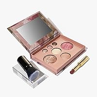 LAURA GELLER NEW YORK Own Your Age Kit: Best of the Best Palette + Jelly Balm Tinted Lip Color, Terracotta Go + Retractable Angled Kabuki Brush