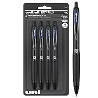 Uniball Signo 207+ Gel Pen 4 Pack, 0.7mm Medium Blue Pens, Gel Ink Pens | Office Supplies Sold by Uniball are Pens, Ballpoint Pen, Colored Pens, Gel Pens, Fine Point, Smooth Writing Pens