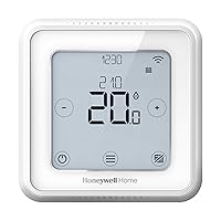 Honeywell Home Y6R910WF6068 Blanc T6 Smart WiFi Thermostat, Connect with App for More Economy and Efficiency. Compatible with Apple HomeKit, Google Home, Amazon Alexa and IFTTT, White, 103 x 103 mm