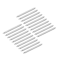 20pcs Watch Band Pin 14mm Stainless Steel Spring Bar Pins 1.5mm Dia for Connects The Watch Strap to The Watch Case or Clasp (Size : 1.2mm x 19mm)