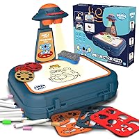 Drawing Projector for Kids, Toy for 4 Year Old Boy, Art Sketch Projector Drawing and Tracing Include 64 Projection Image, Color Pen, Drawing Stencil, Projector for Learn to Draw Toys for Girls 4-6