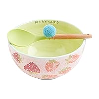 Mud Pie Strawberry Fruit Bowl Set, 5