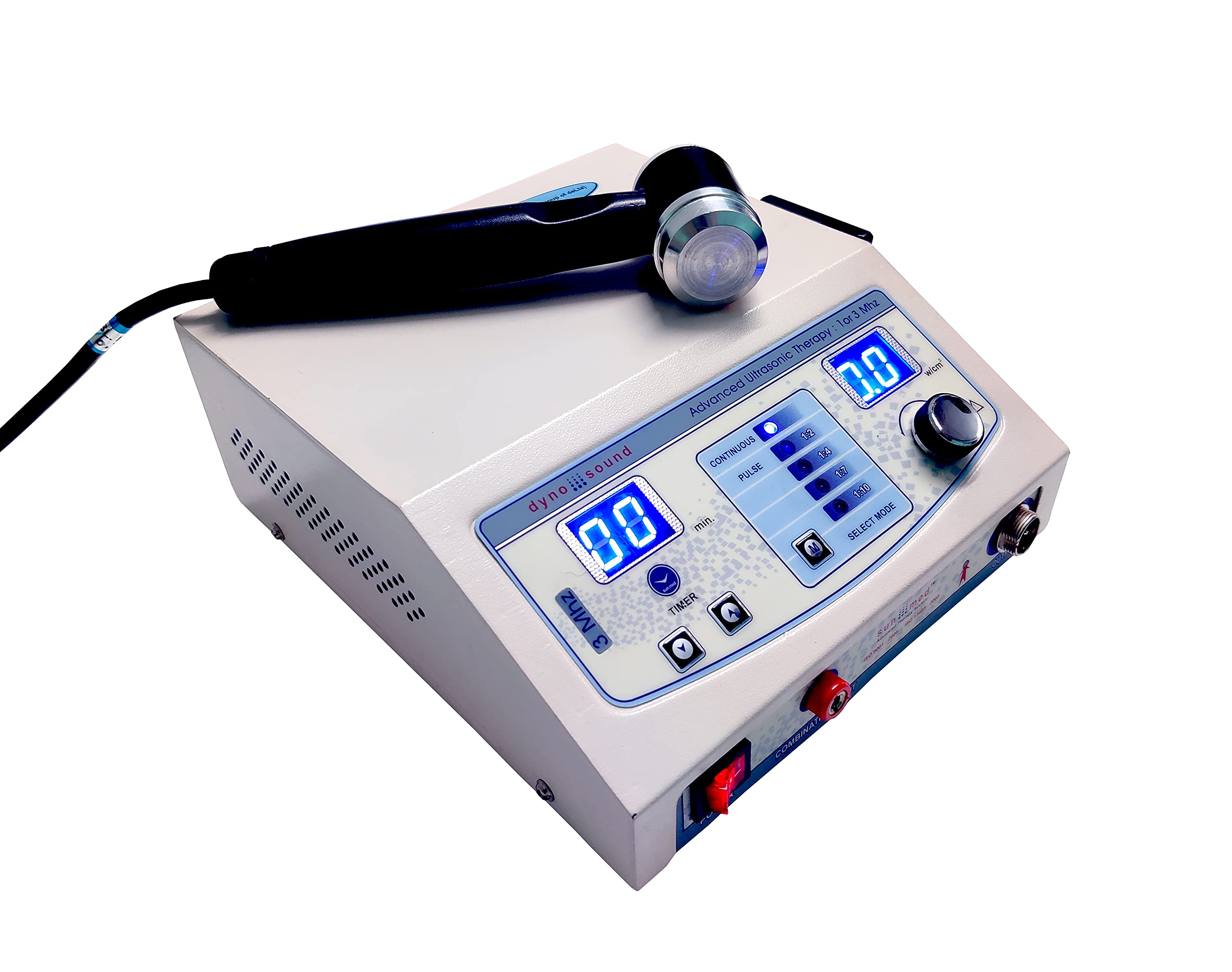 Group of deLta Physiotherapy 3 Mhz Pain Relief Deep Heat Therapy Pain Relief Unit Ultra US (74854)