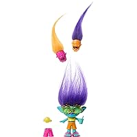 Mattel ​DreamWorks Trolls Band Together Hair Pops Small Doll, Branch with Removable Clothes & 3 Surprise Accessories