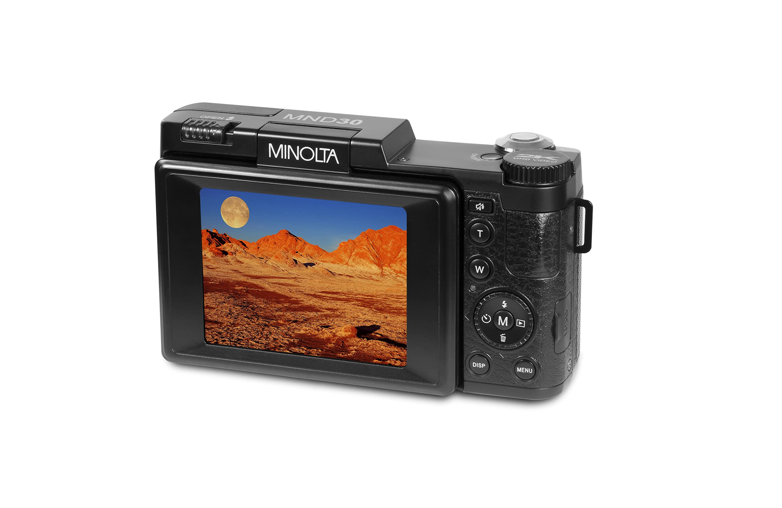 Minolta MND30 30 MP / 2.7K Ultra HD Digital Camera (Purple)