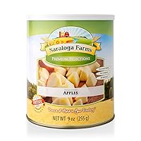 Saratoga Farms Freeze-Dried Apples, Freeze-Dried Fruit for Emergency Food Supply with a 20- to 30-Year Shelf Life, 20 Total Servings