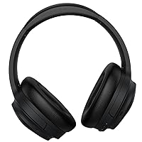 Elevate Your Sound with Hybrid Active Noise Cancelling Over Ear Headphones - Bluetooth Wireless Headphones with Travel Case, Protein Earpads, 30H Playtime, Black
