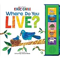 World of Eric Carle, Where Do You Live - Play-a-Sound Lift-the-Flap Sound Book - PI Kids