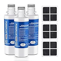 PUREPLUS ADQ747935 NSF 53&42 Certified Replacement for LT1000P LT1000 Kenmore Elite 9980 LT1000PC, MDJ64844601 ADQ74793501, LMXS28626S, LFXS26973S, LT120F Refrigerator Water and Air Filter, 3Pack