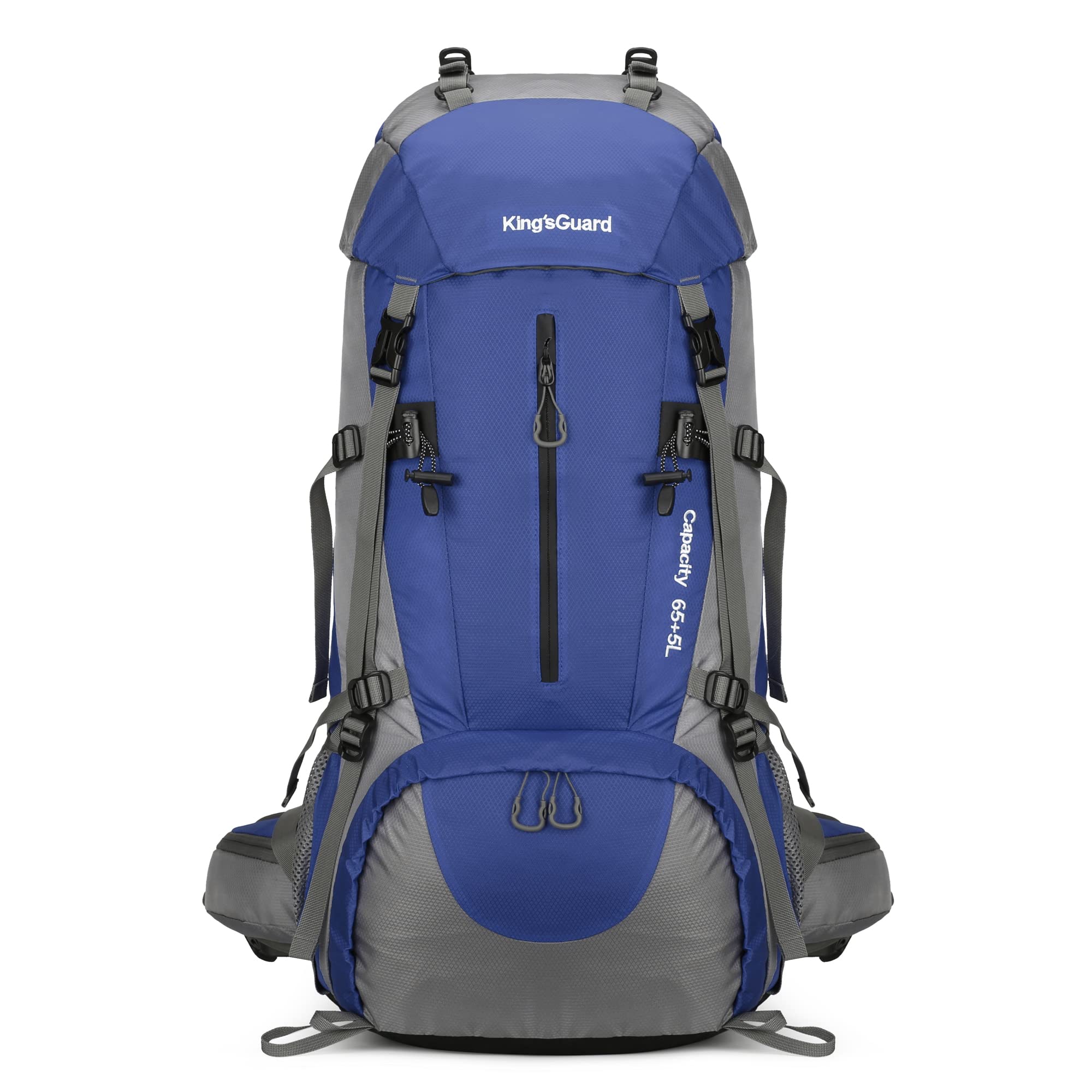 HongXingHai 70L Camping Hiking Backpack with Rain Cover Waterproof Backpacking Backpack for Hiking Treeking Climbing Outdoor (DeepBlue)