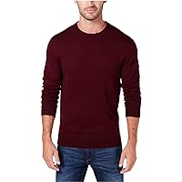 Club Room Mens Merino Pullover Sweater, Red, Medium