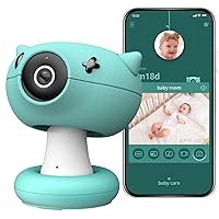 Play Smart Baby Monitor with Camera and Audio WiFi, Works with AI-Linked Soft Toys - Baby Monitor with Smartphone App, FHD Clear Night Vision - Alexa Compatible