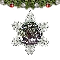 USA America Lahaina Banyan Tree Park Christmas Ornament Tree Decoration Crystal Metal Souvenir Gift